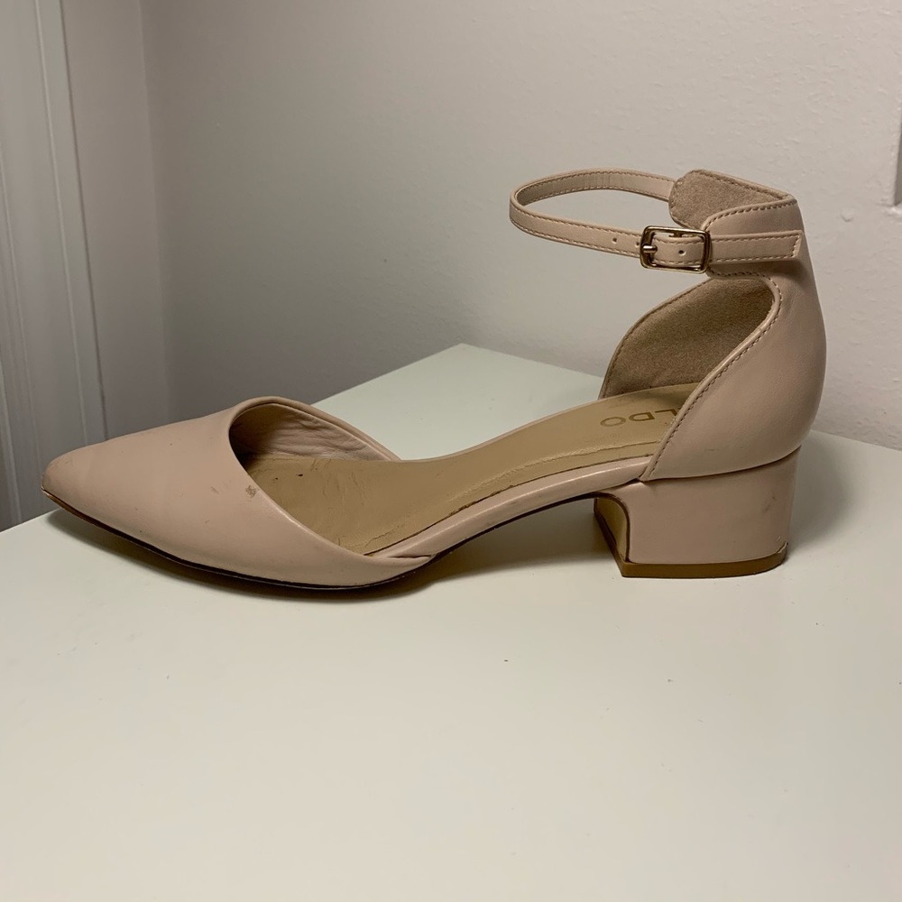 Aldo Nude Zulian Block Heels